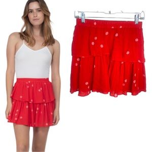 BTFL-Life res Flirty‎ Tiered Polka dot mini skirt XS